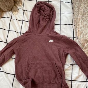 Burgundy Nike hoodie